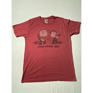 Junk Food Peanuts Charlie Brown Linus Cool Story Bro T Shirt Medium USA